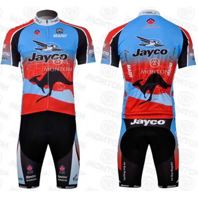 JAYCO Pro Team Radtrikot Kurzarm Kurz Radhose Kits Blau Rot MYOQ425 JAYCO Pro Team Radtrikot Kurzarm Kurz Radhose Kits Blau Rot MYOQ425