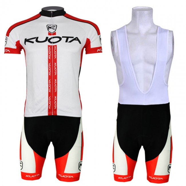 2013 KUOTA Fahrradbekleidung Satz Fahrradtrikot Kurzarm Trikot und Kurz Trägerhose Weiß Rot LFYI772 2013 KUOTA Fahrradbekleidung Satz Fahrradtrikot Kurzarm Trikot und Kurz Trägerhose Weiß Rot LFYI772