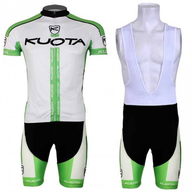 2013 KUOTA Fahrradbekleidung Satz Fahrradtrikot Kurzarm Trikot und Kurz Trägerhose Weiß Grün OZCO908 2013 KUOTA Fahrradbekleidung Satz Fahrradtrikot Kurzarm Trikot und Kurz Trägerhose Weiß Grün OZCO908