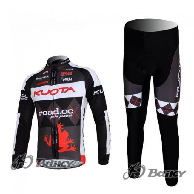 Kuota SRAM Road Pro Team Fahrradbekleidung Radtrikot Satz Langarm und Lange Fahrradhose Schwarz Weiß EMBY274 Kuota SRAM Road Pro Team Fahrradbekleidung Radtrikot Satz Langarm und Lange Fahrradhose Schwarz Weiß EMBY274