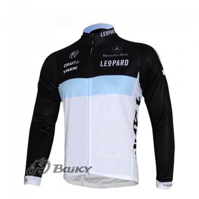Leopard trek Pro Team Fahrradtrikot Langarm Weiß Schwarz FDPC807 Leopard trek Pro Team Fahrradtrikot Langarm Weiß Schwarz FDPC807