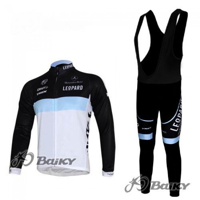 Leopard trek Pro Team Fahrradbekleidung Radtrikot Satz Langarm und Lange Trägerhose Weiß Schwarz HDYX653 Leopard trek Pro Team Fahrradbekleidung Radtrikot Satz Langarm und Lange Trägerhose Weiß Schwarz HDYX653