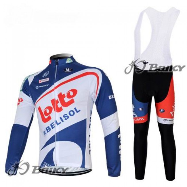 Lotto Belisol Fahrradbekleidung Radtrikot Satz Langarm und Lange Fahrradhose Weiß Blau STZR231 Lotto Belisol Fahrradbekleidung Radtrikot Satz Langarm und Lange Fahrradhose Weiß Blau STZR231