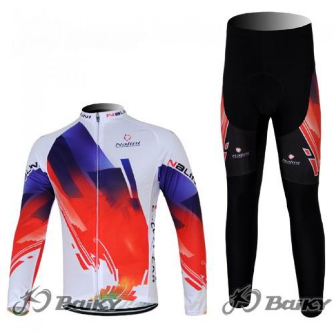 Nalini Pro Team Fahrradbekleidung Radtrikot Satz Langarm und Lange Fahrradhose Rot Weiß PNEX218 Nalini Pro Team Fahrradbekleidung Radtrikot Satz Langarm und Lange Fahrradhose Rot Weiß PNEX218