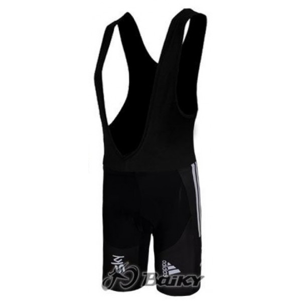 SKY Pro Team Kurz Trägerhose Schwarz Blau CILN235