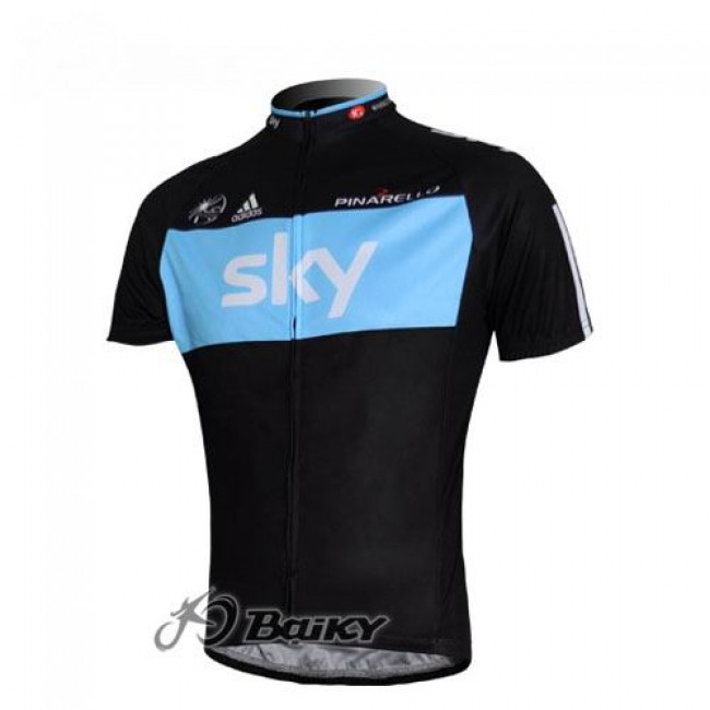 SKY Pro Team Radtrikot Kurzarm Schwarz Blau FUUL724 SKY Pro Team Radtrikot Kurzarm Schwarz Blau FUUL724
