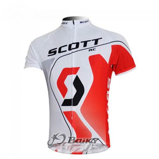 Scott Racing Team Radtrikot Kurzarm Weiß Rot BLDE919 Scott Racing Team Radtrikot Kurzarm Weiß Rot BLDE919