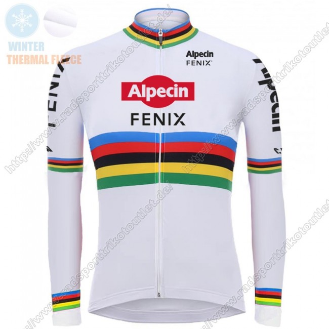 Profiteams Winter 2021 Alpecin Fenix World Champion Weiß Radsport Trikot Langarm SVNJJ Profiteams Winter 2021 Alpecin Fenix World Champion Weiß Radsport Trikot Langarm SVNJJ
