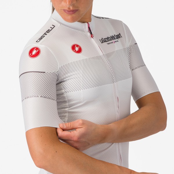 Bekleidung Damen Weißes Trikot Damen Giro d'Italia 2024 Competizione