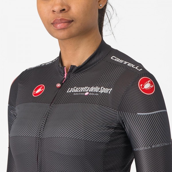Bekleidung Damen Schwarzes Trikot Damen Giro d'Italia 2024 Competizione