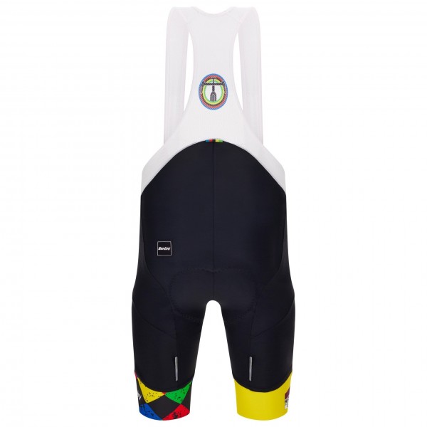 Bekleidung Herren Santini UCI Gravel UCI World Championship Flanders tragerhose 2024