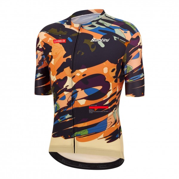 Bekleidung Herren Santini Vuelta Espana 2024 trikot-Cuitu Negru