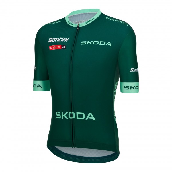Bekleidung Herren Santini Vuelta Espana grun trikot 2024