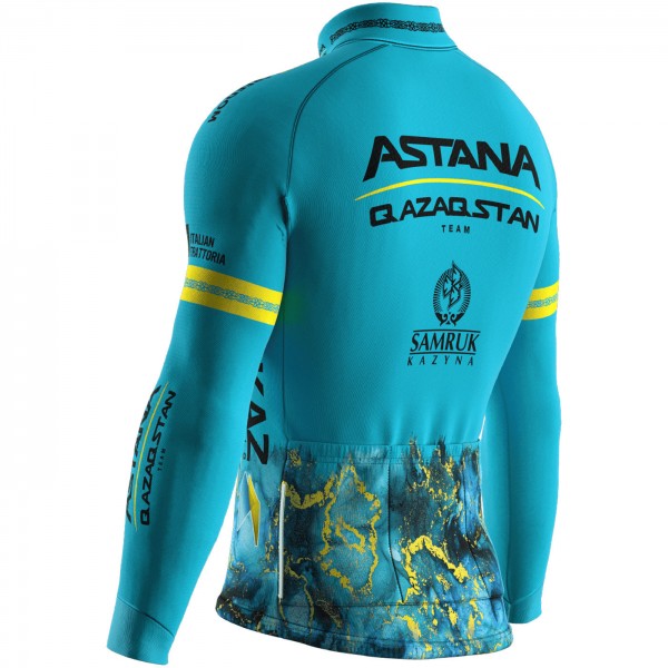 Bekleidung Herren Biemme Astana Qazaqstan 2024 langarm trikot Bekleidung Herren Biemme Astana Qazaqstan 2024 langarm trikot
