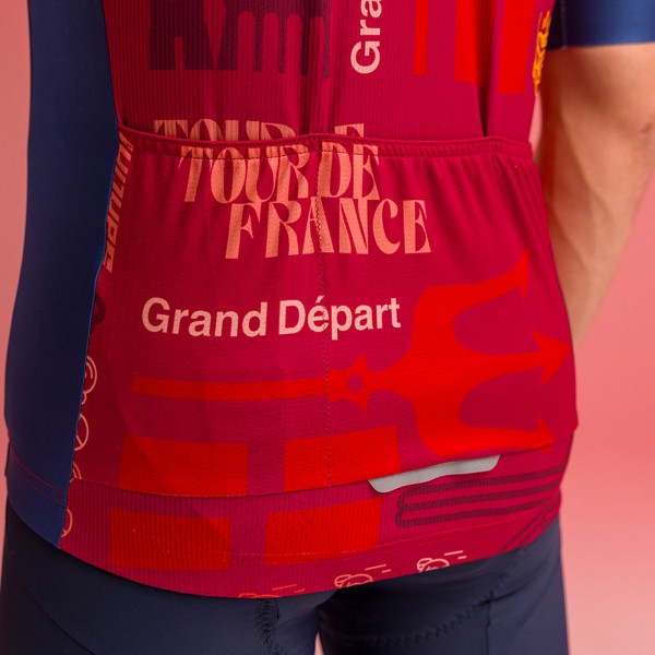 Bekleidung Herren Santini Tour de France 2024 trikot-Bologna