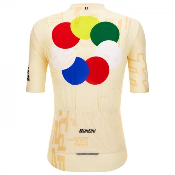 Bekleidung Herren Santini Tour de France 2024 trikot-Grand Départ
