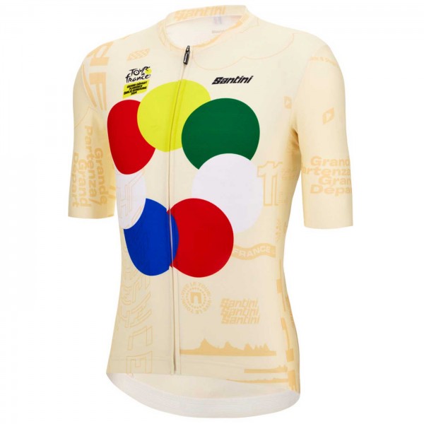 Bekleidung Herren Santini Tour de France 2024 trikot-Grand Départ