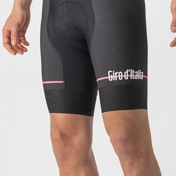 Bekleidung Herren Giro d'Italia 2024 Competizione Trägerhose-Schwarz