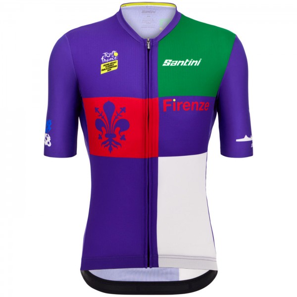 Bekleidung Herren Jersey Santini Tour de France 2024-Florenz
