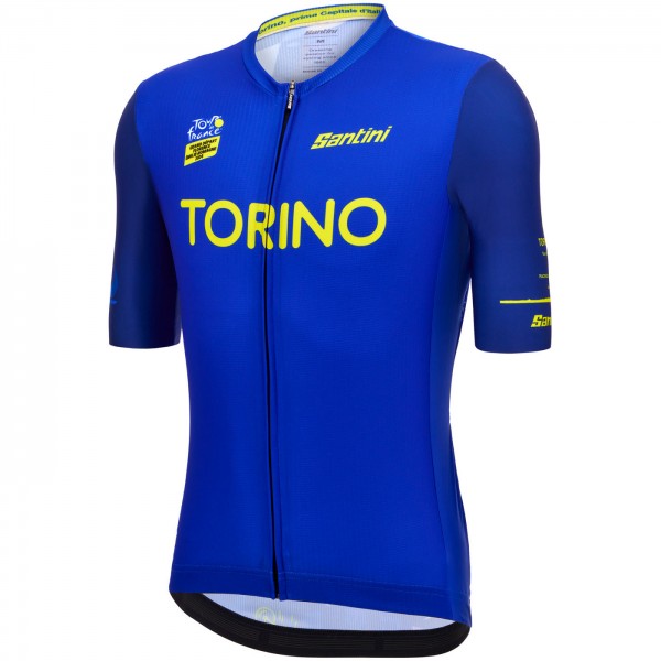 Bekleidung Herren Jersey Santini Tour de France 2024-Turin