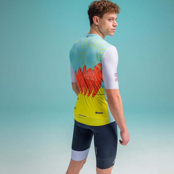 Bekleidung Herren Santini Tour de France 2024 trikot-Nizza