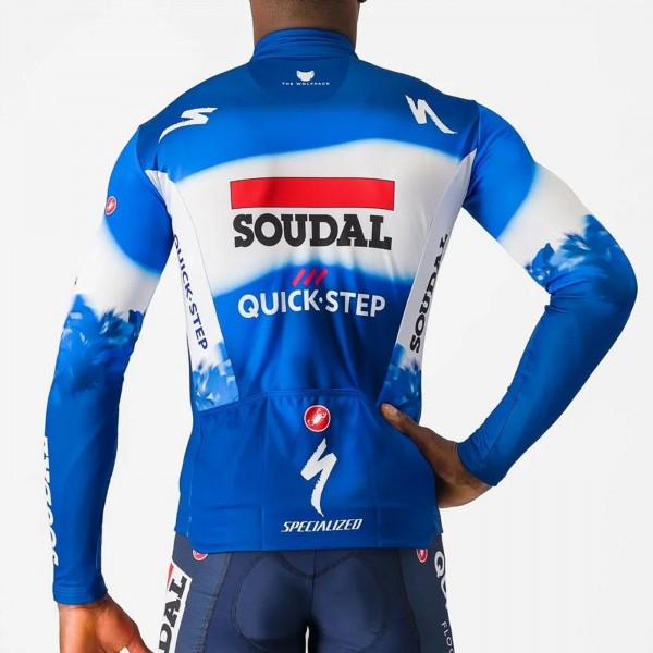 Bekleidung Herren Castelli Soudal Quick-Step 2024 Thermal langarm trikot