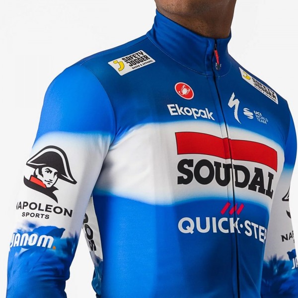 Bekleidung Herren Castelli Soudal Quick-Step 2024 Thermal langarm trikot