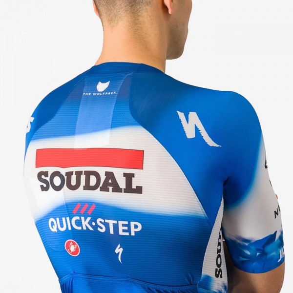 Bekleidung Herren Castelli Soudal Quick-Step 2024 Sanremo BTW Speed Suit einteiler