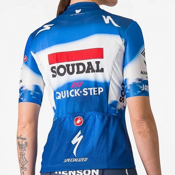 Bekleidung Damen Castelli Soudal Quick-Step 2024 Competizione 3 frau trikot