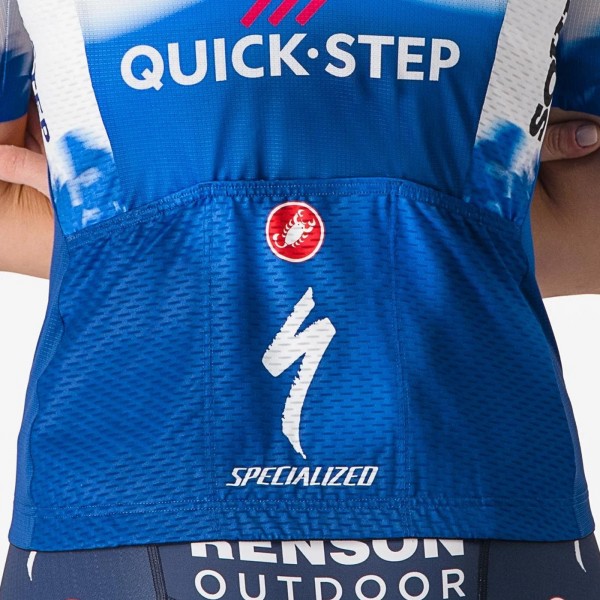 Bekleidung Damen Castelli Soudal Quick-Step 2024 Competizione 3 frau trikot
