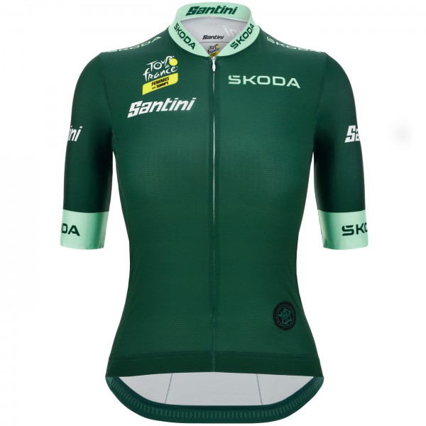 Bekleidung Damen Tour de France 2024 Grun frau trikot
