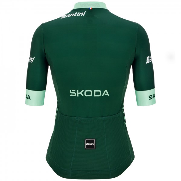 Bekleidung Damen Tour de France 2024 Grun frau trikot