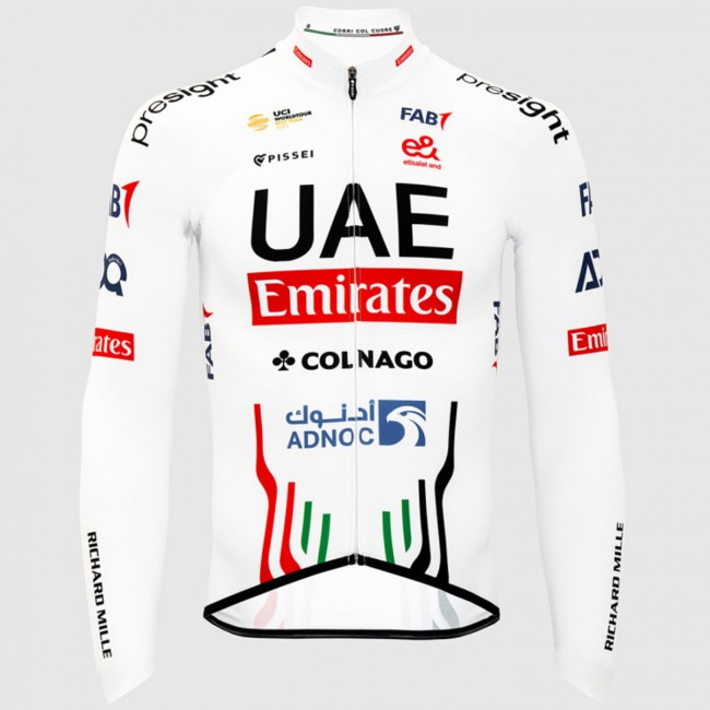 Bekleidung Herren Team UAE 2024 Primapelle langarmtrikot Bekleidung Herren Team UAE 2024 Primapelle langarmtrikot