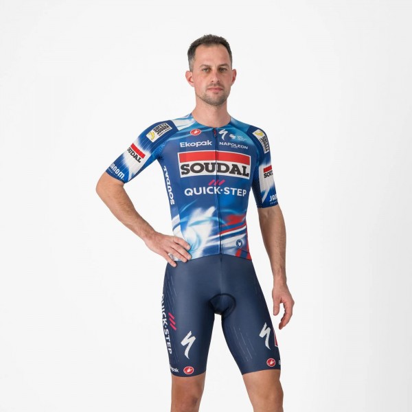 Bekleidung Herren Castelli Soudal Quick-Step 2025 Free Aero Race S tragerhose