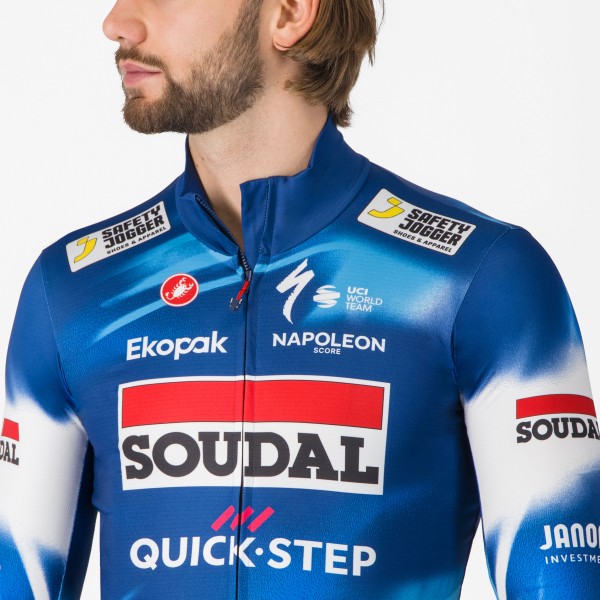 Bekleidung Herren Castelli Soudal Quick-Step 2025 Pro Thermal Mid langarm trikot