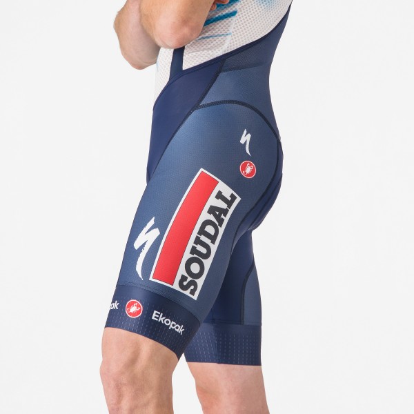 Bekleidung Herren Castelli Soudal Quick-Step 2024 Competizione kurz tragerhose