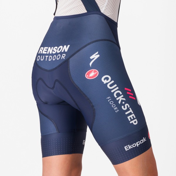 Bekleidung Damen Castelli Soudal Quick-Step 2025 Competizione 2 DT frau kurz tragerhose