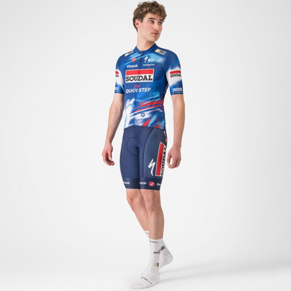 Bekleidung Herren Castelli Soudal Quick-Step 2024 Competizione kurz tragerhose