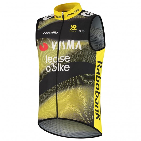 Bekleidung Herren Weste Team Visma Lease a bike 2025 Wind The Swarm-Tdf
