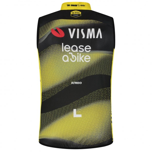Bekleidung Herren Weste Team Visma Lease a bike 2025 Wind The Swarm-Tdf