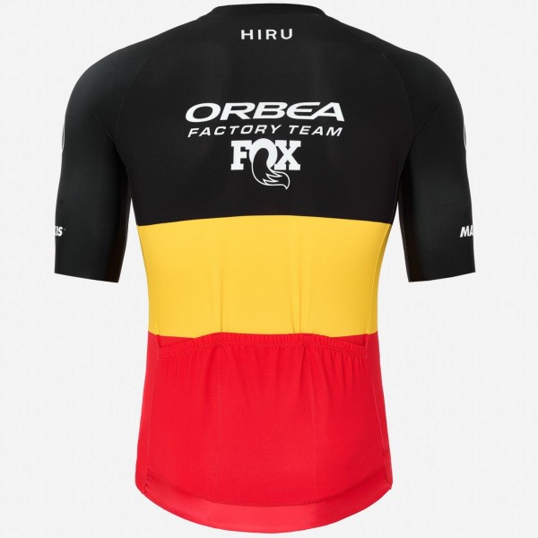 Bekleidung Herren Hiru Orbea Factory Team 2025 Core trikot-Belgischer Meister