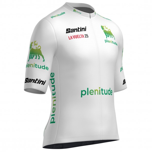 Bekleidung Herren Santini Weiss Vuelta Espana 2025 trikot Bekleidung Herren Santini Weiss Vuelta Espana 2025 trikot
