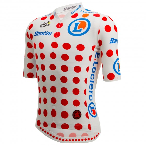 Bekleidung Herren Trikot Santini Punkte Tour de France 2025 Offiziell
