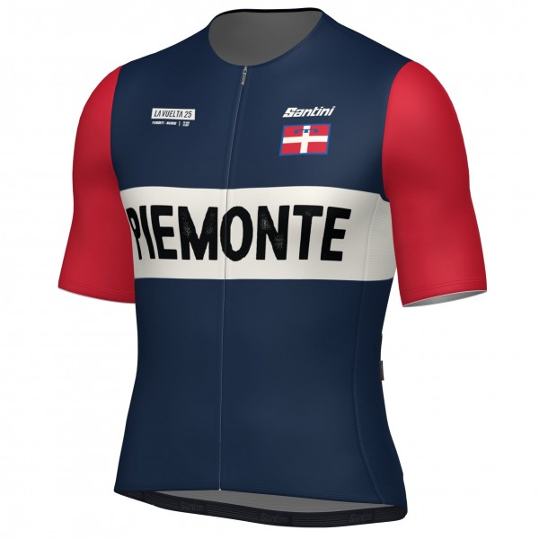 Bekleidung Herren Santini Vuelta Espana 2025 trikot-Grand Salida Piemonte