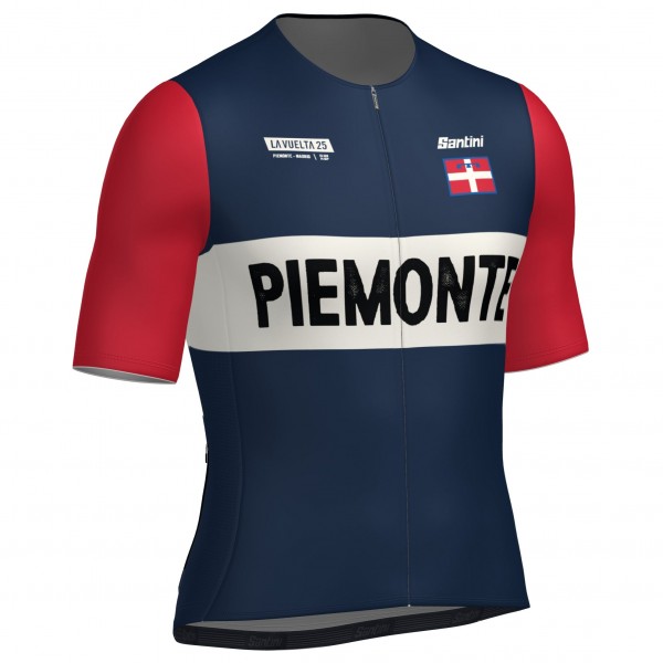 Bekleidung Herren Santini Vuelta Espana 2025 trikot-Grand Salida Piemonte