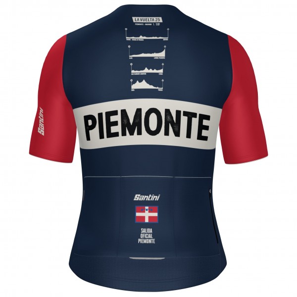 Bekleidung Herren Santini Vuelta Espana 2025 trikot-Grand Salida Piemonte