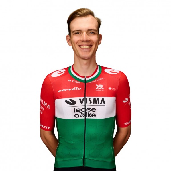 Bekleidung Herren Team Visma Lease a bike 2025 trikot-Ungarischen Meister