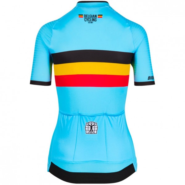 Bekleidung Damen Bioracer Belgischen Nationalen 2025 Icon Classic frau trikot
