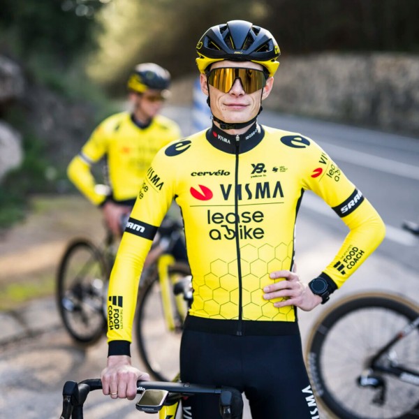Bekleidung Herren Team Visma Lease a bike 2025 langarm trikot