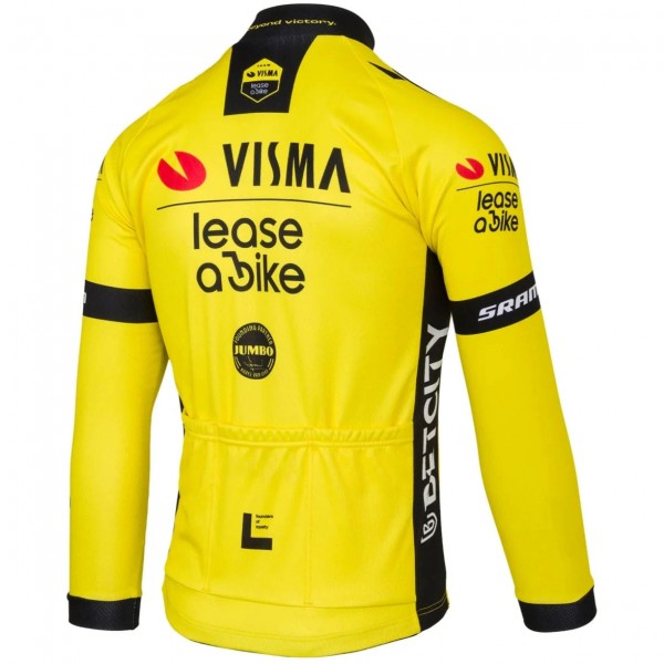Bekleidung Herren Team Visma Lease a bike 2025 langarm trikot